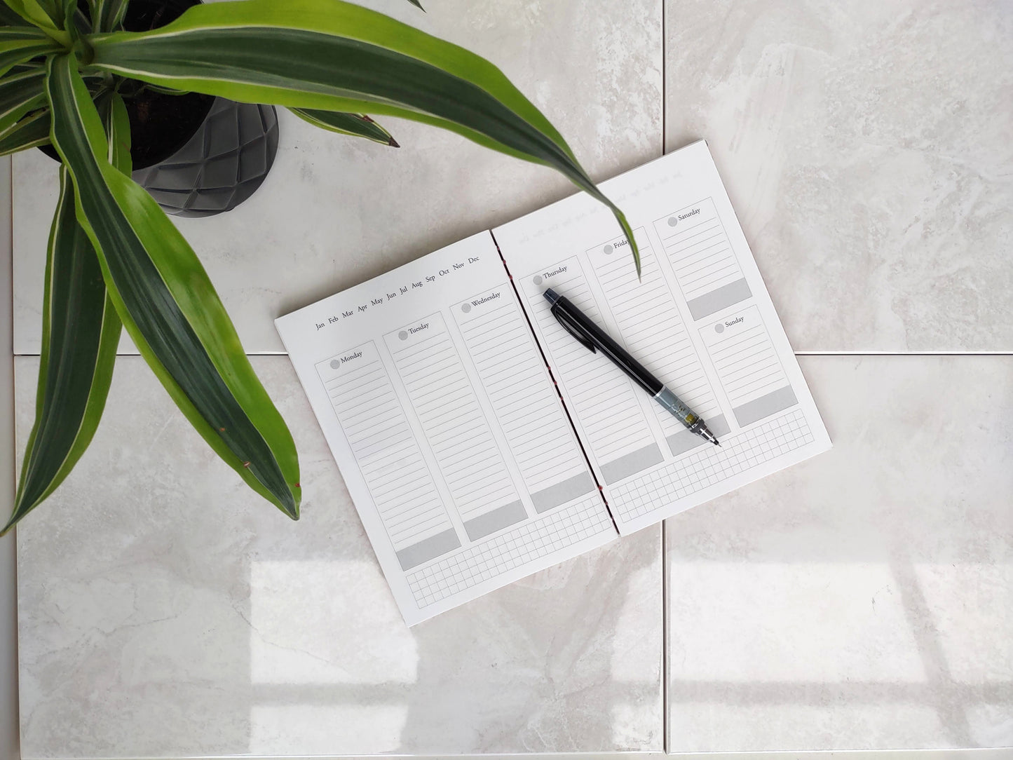 Blooming Joy Undated Weekly Planner