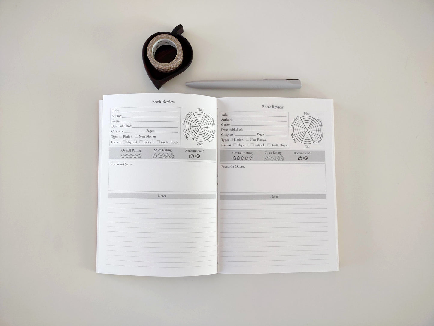 Elegant Grassland Reading Tracker