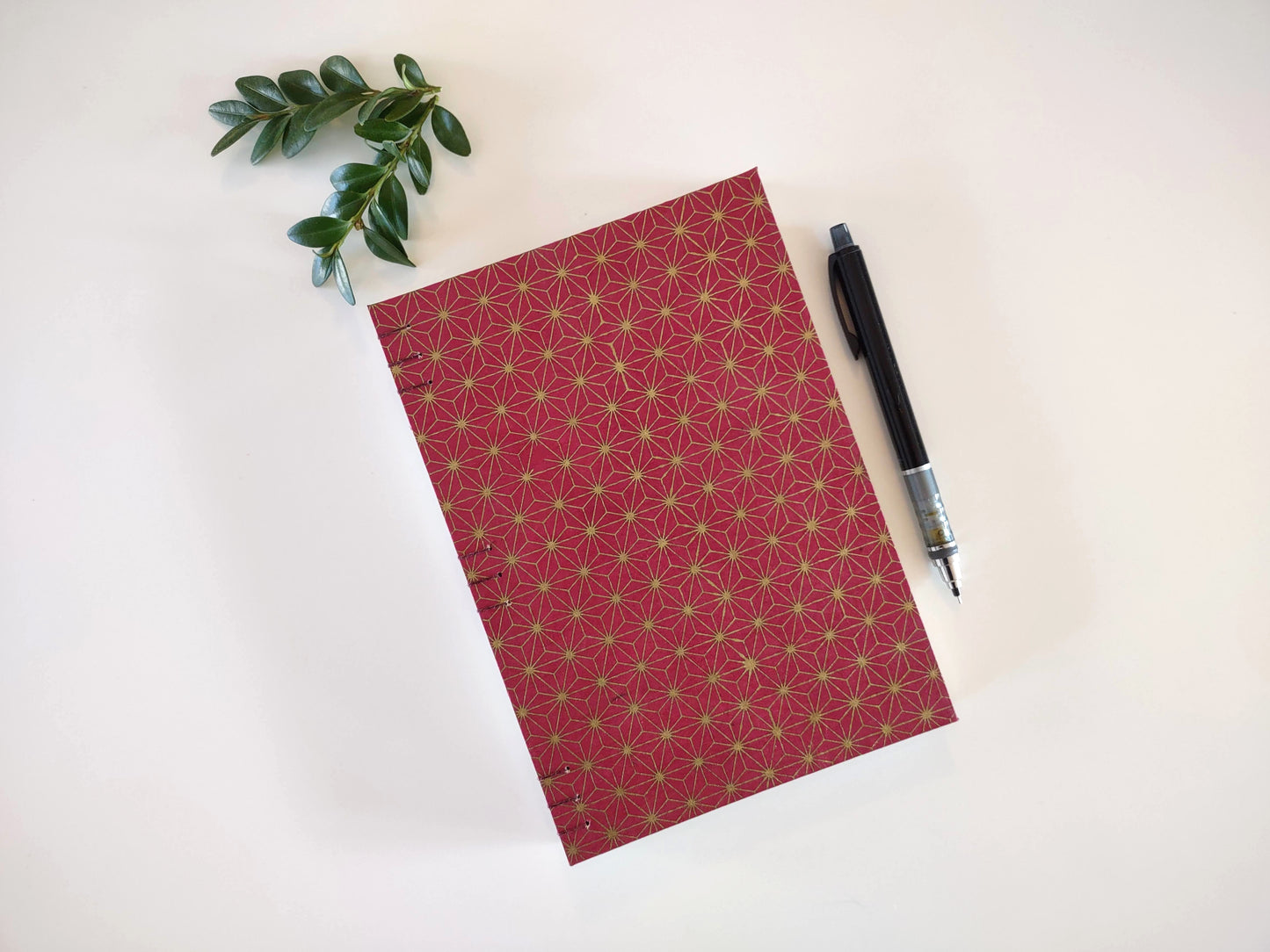 Burgundy Kumiko Undated Weekly Planner