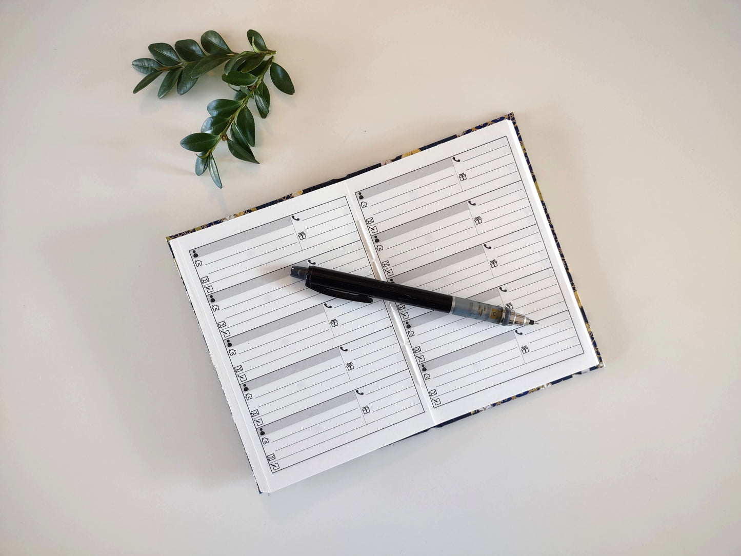 Pond Flowers Address Book