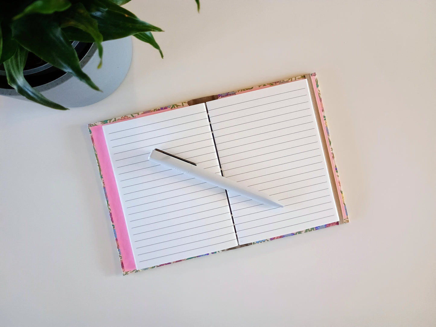 Pink Wildflower Reusable Journal with Insert