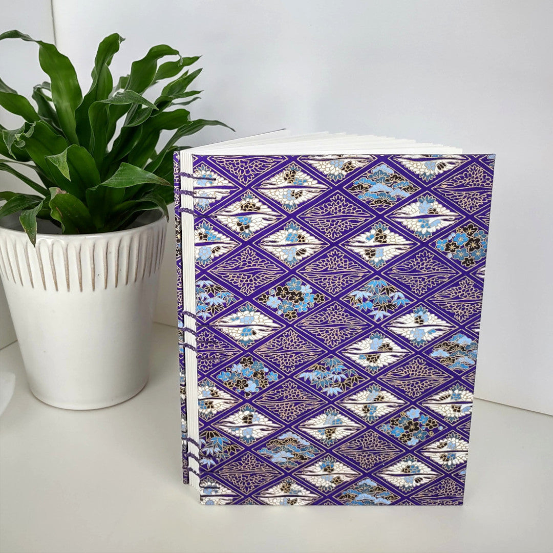Purple Tiles Undated Weekly Planner