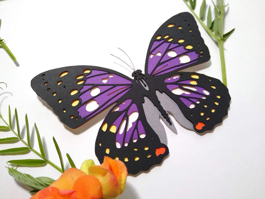 Purple Emperor Butterfly Magnet