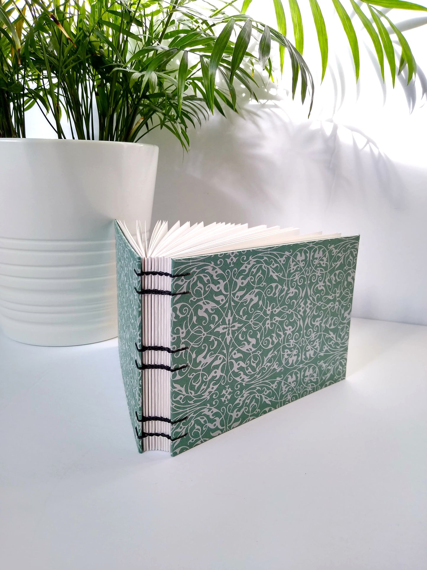 Teal Scrollwork Pocket Journal