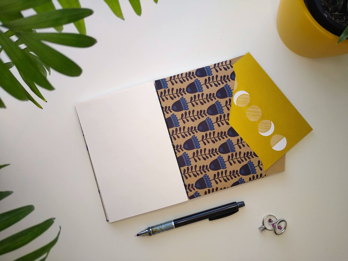 Blue Flower Envelope Book