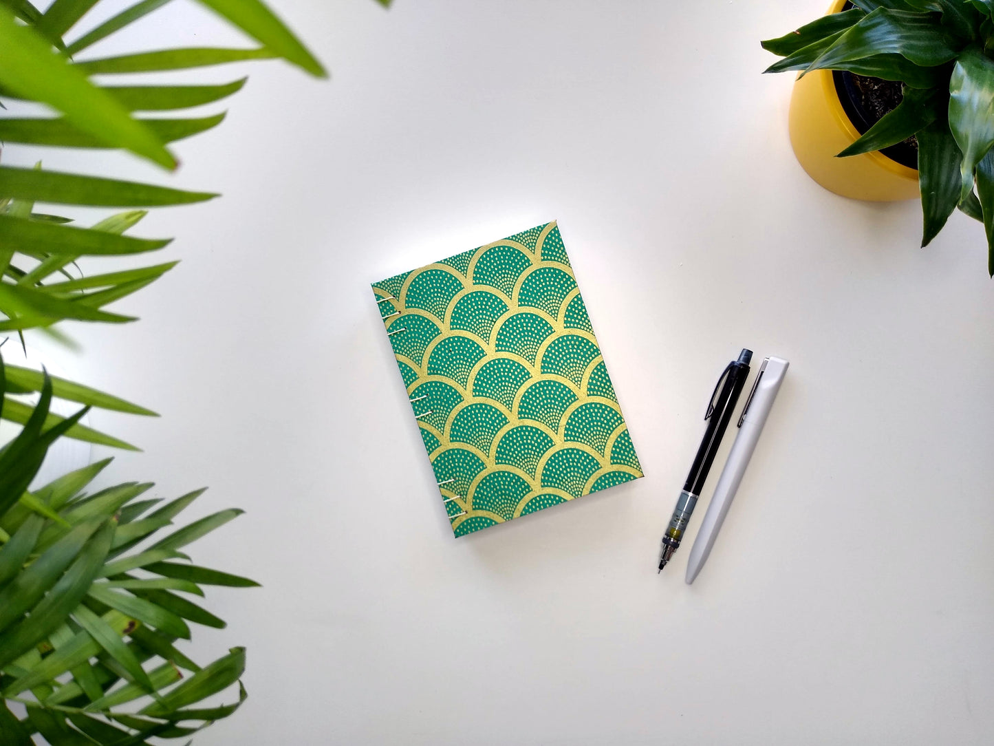 Teal Scallop Pocket Journal