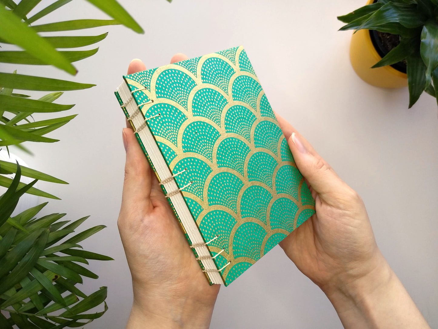 Teal Scallop Pocket Journal