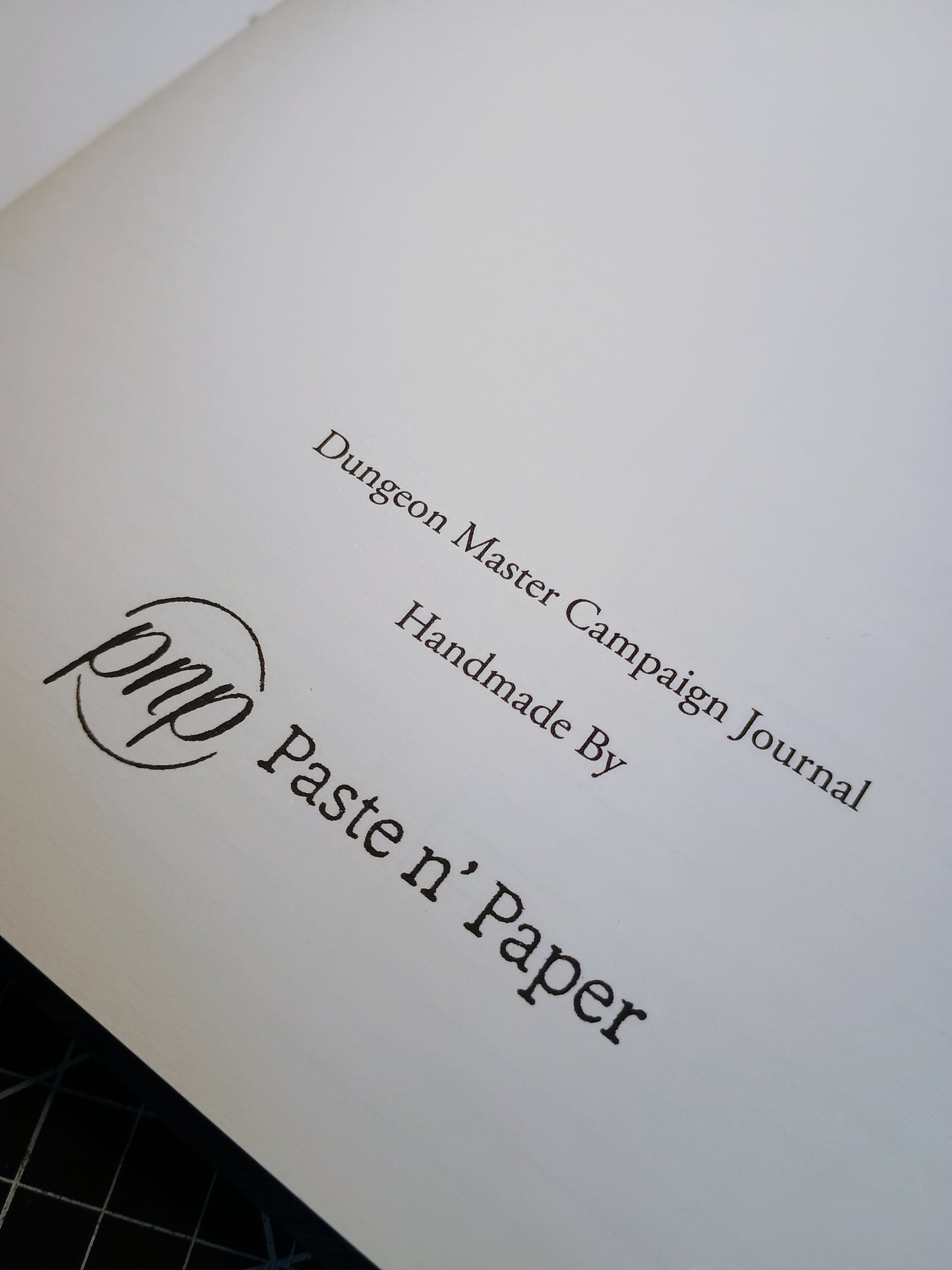 Custom Dungeon Master Campaign Journal - Choice of Binding