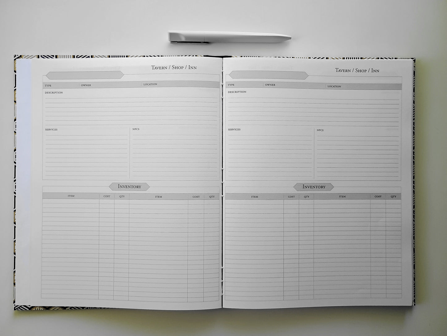 Custom Dungeon Master Campaign Journal - Choice of Binding
