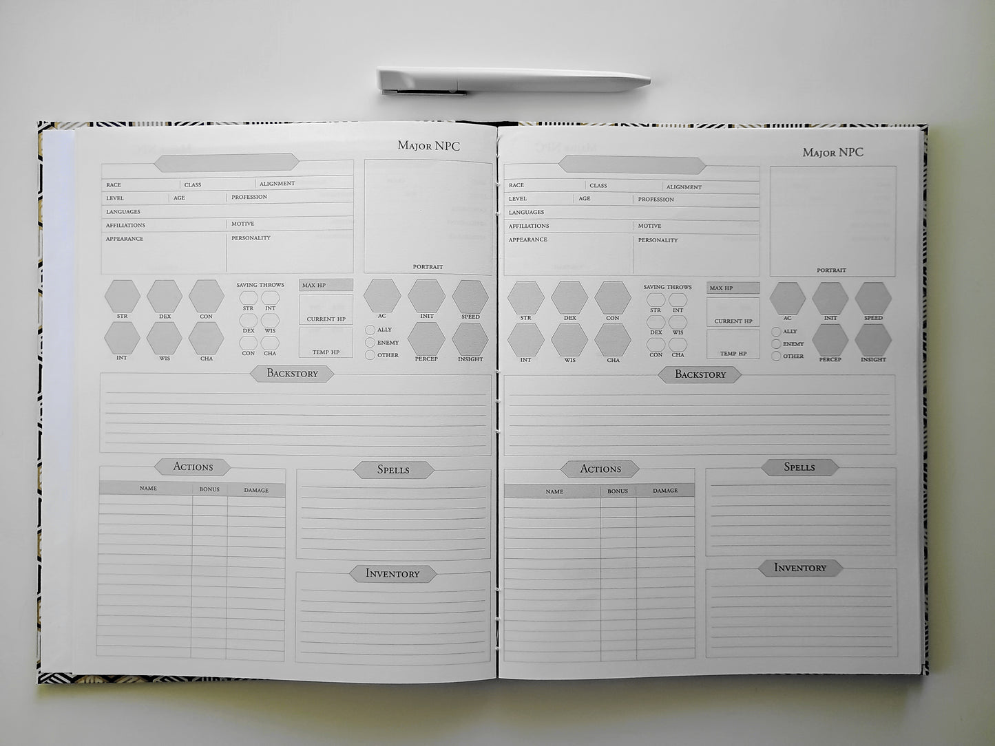 Custom Dungeon Master Campaign Journal - Choice of Binding