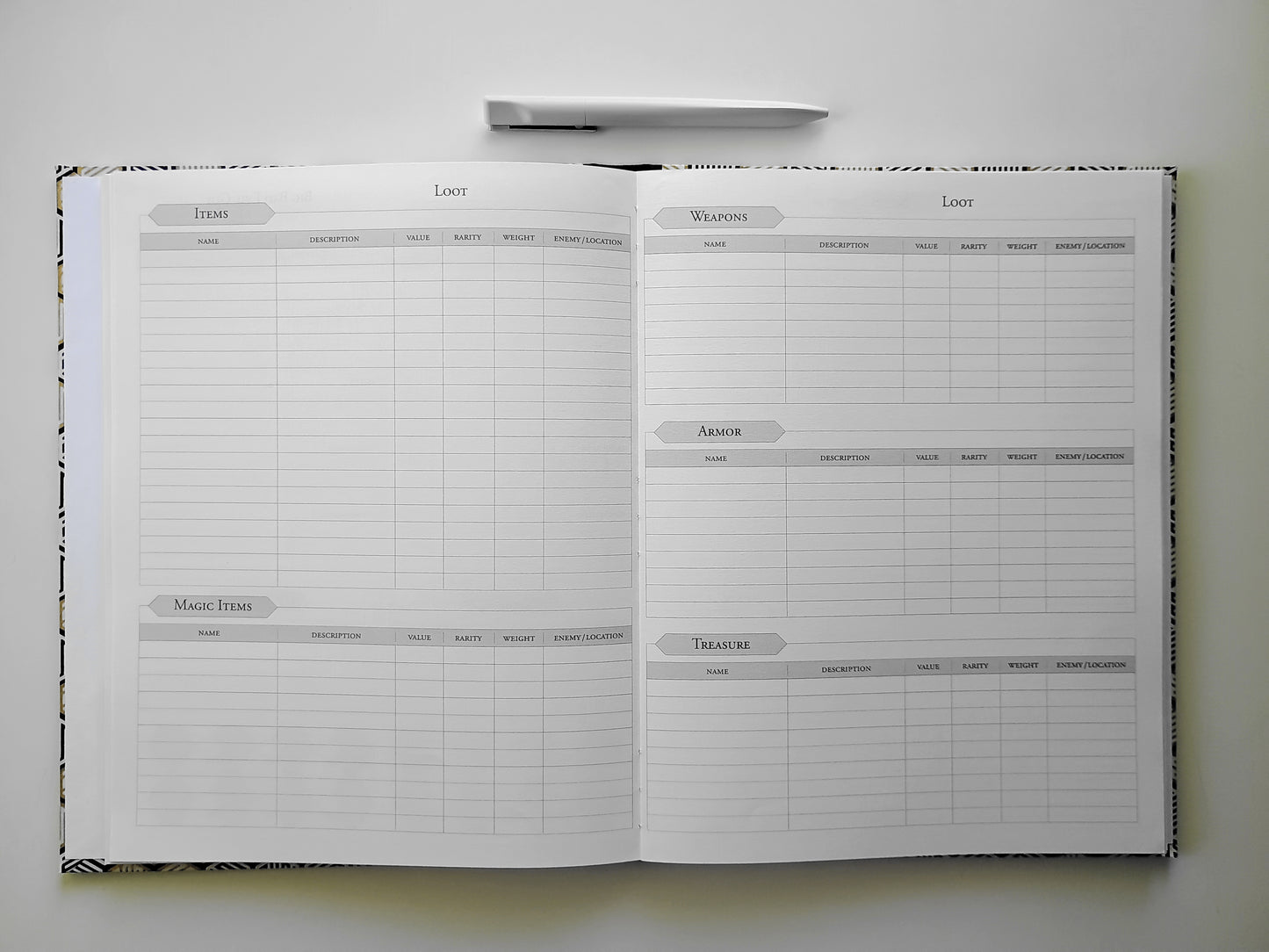 Custom Dungeon Master Campaign Journal - Choice of Binding