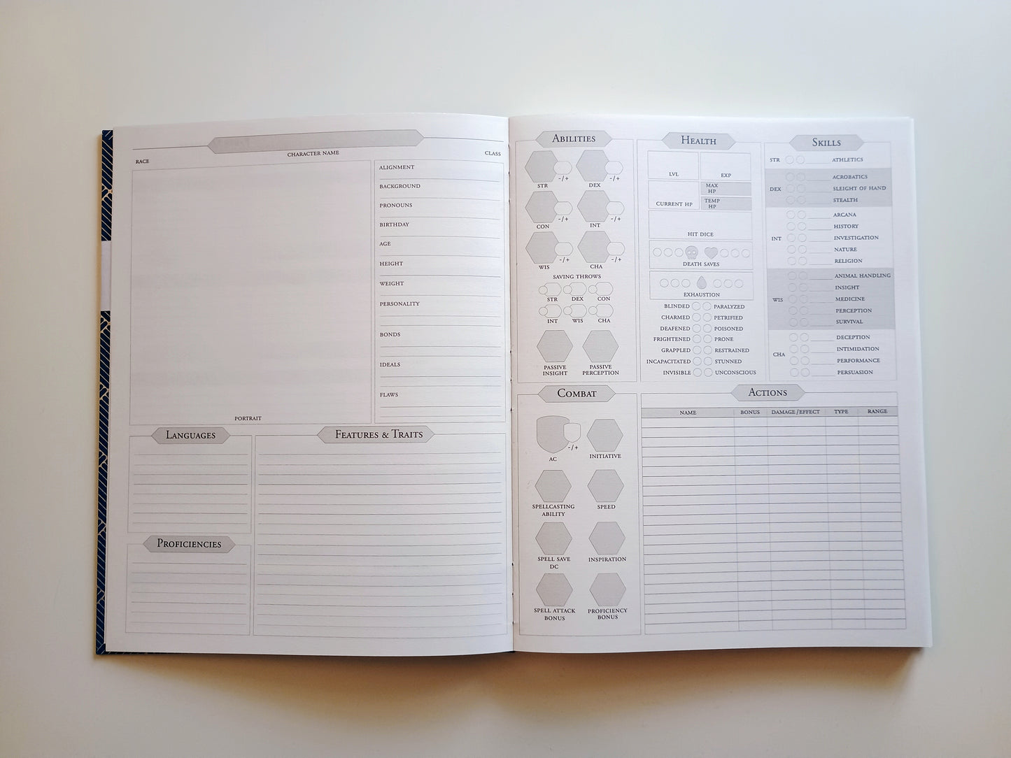 Custom Player Journal - Choice of Binding