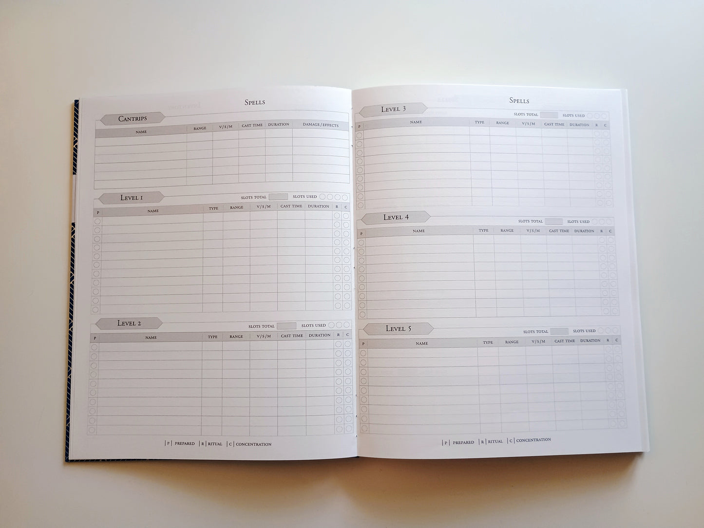 Custom Player Journal - Choice of Binding