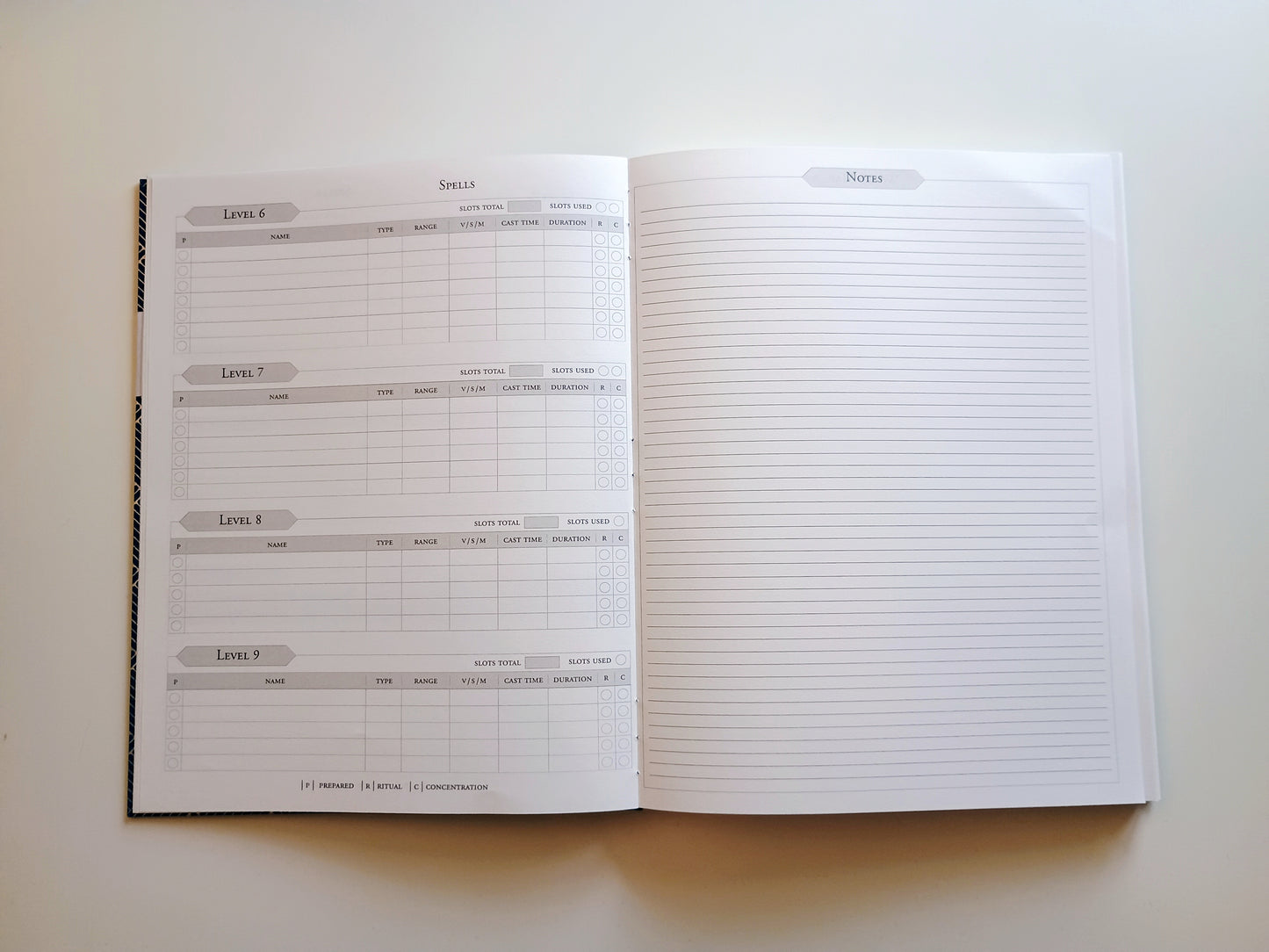 Custom Player Journal - Choice of Binding