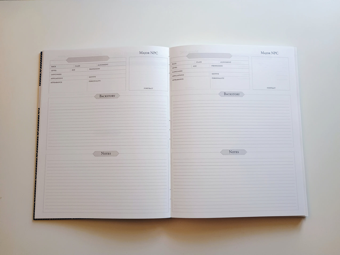 Custom Player Journal - Choice of Binding