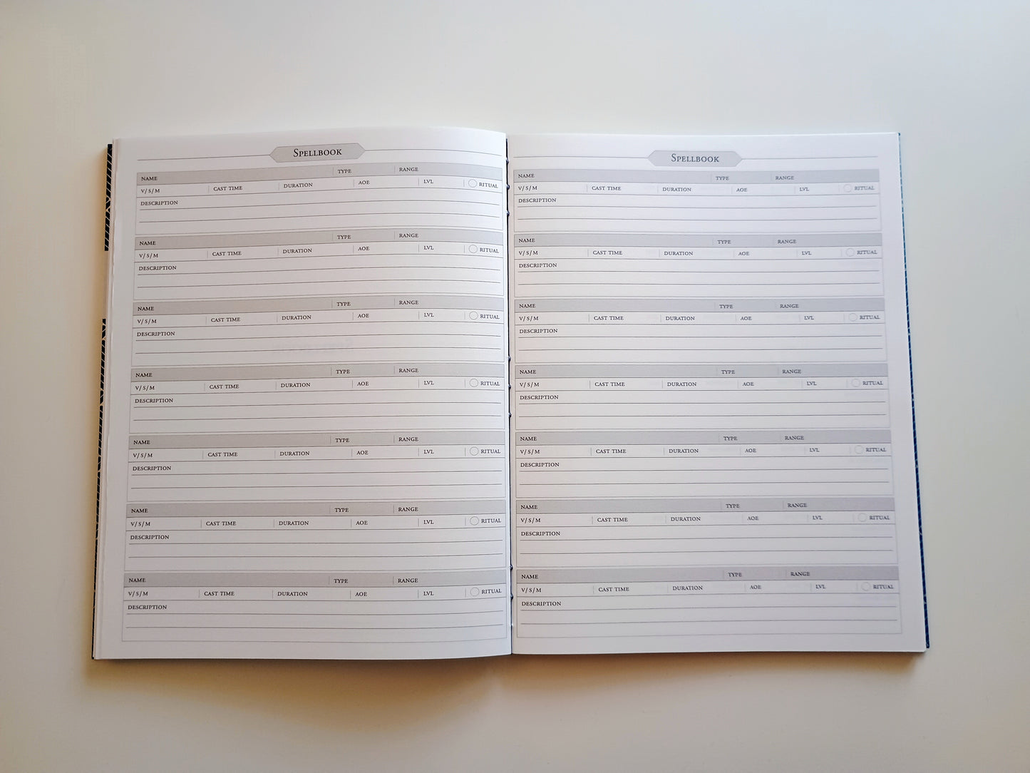 Custom Player Journal - Choice of Binding
