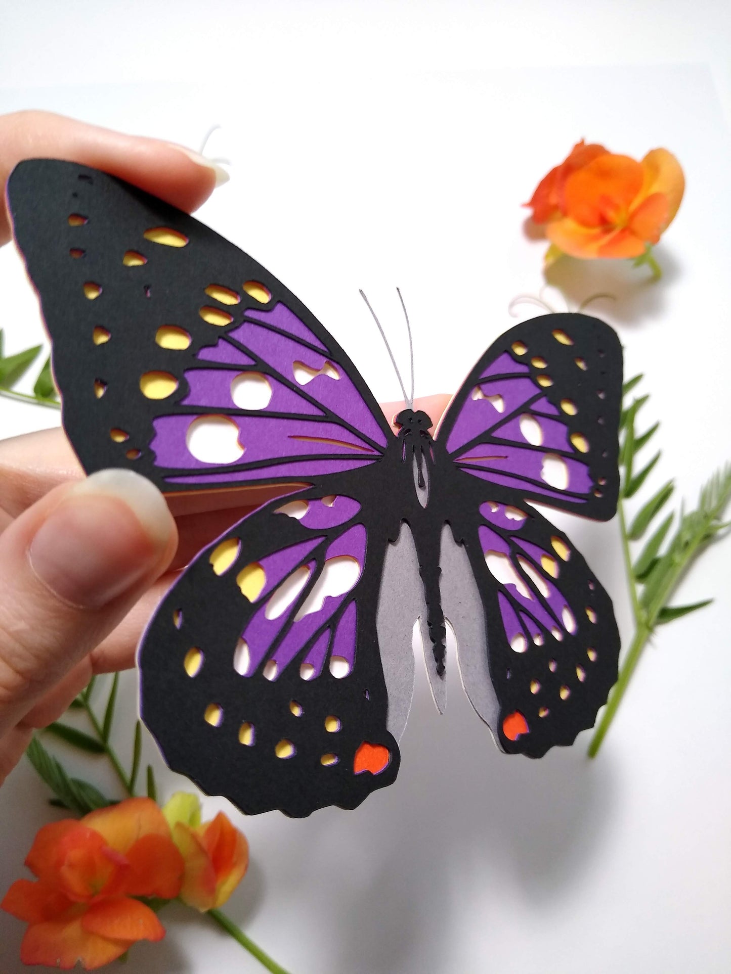 Purple Emperor Butterfly Magnet