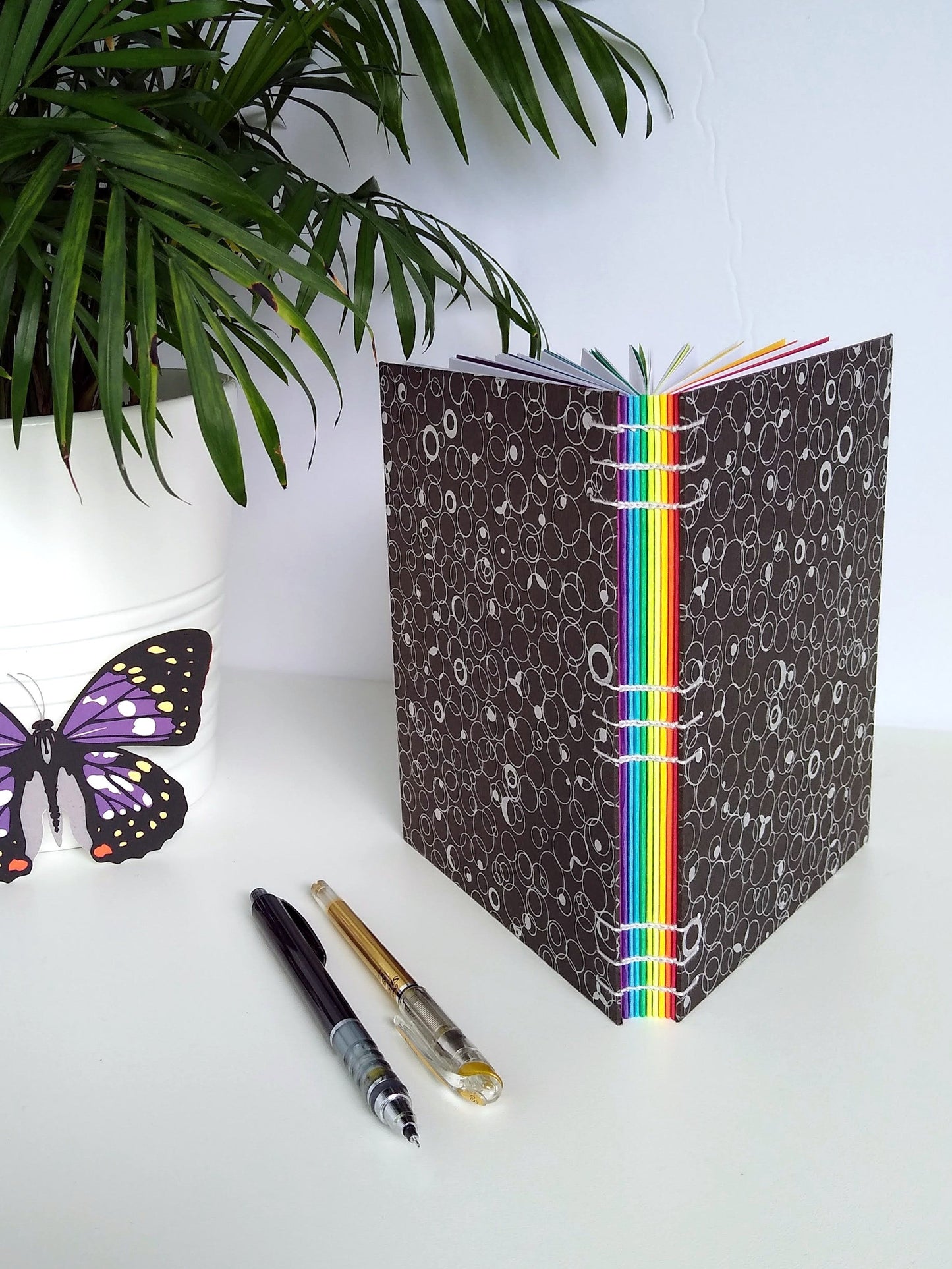 Rainbow Bubble Journal - Choice of Paper