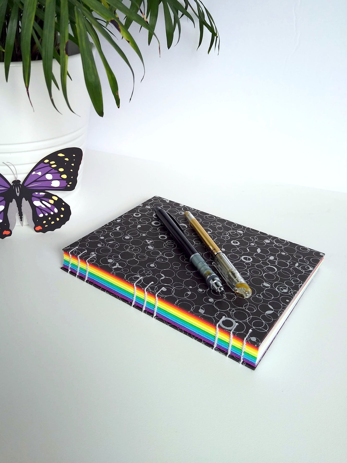 Rainbow Bubble Journal - Choice of Paper