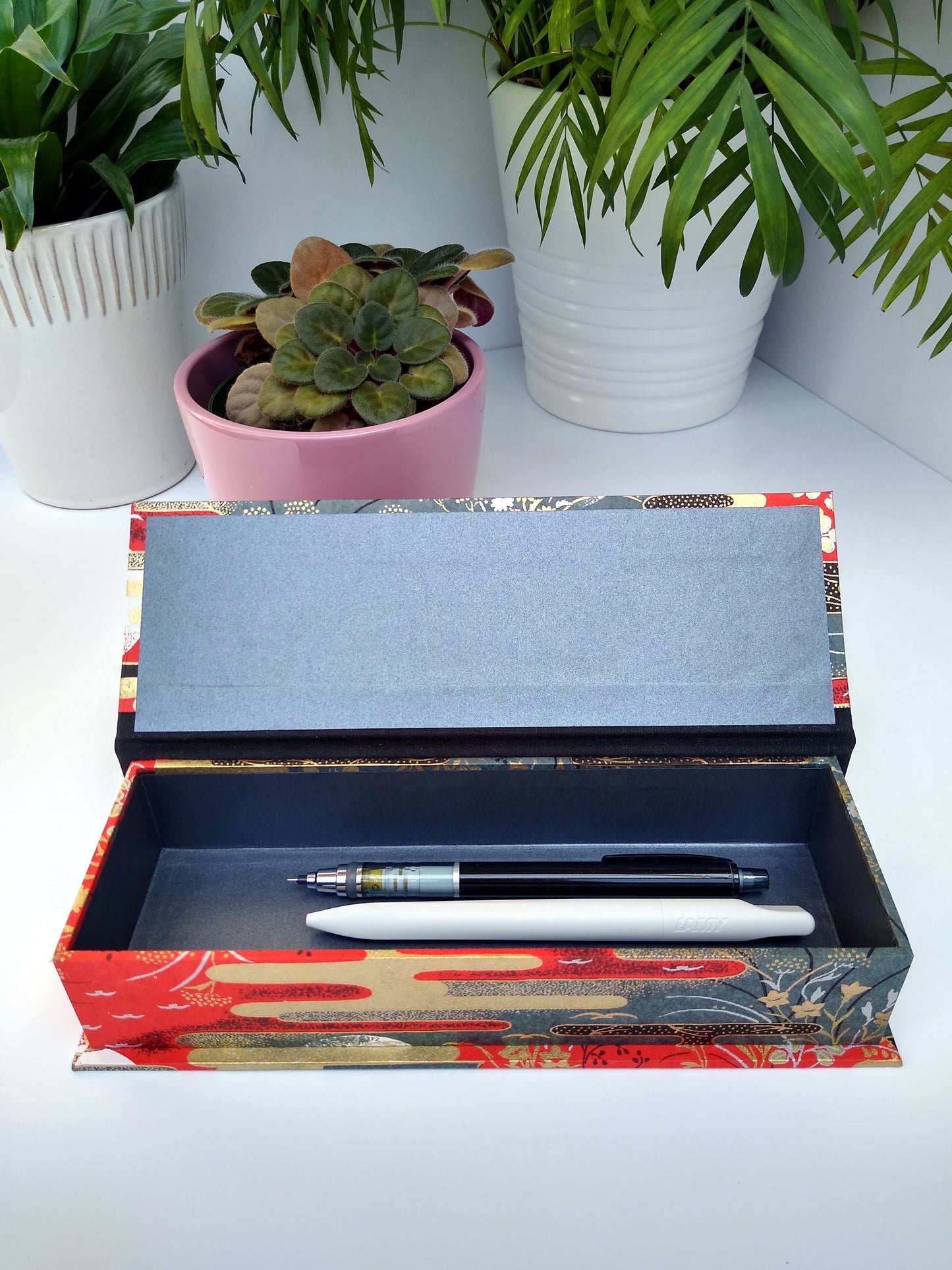 Golden Twilight Moon Pencil Box