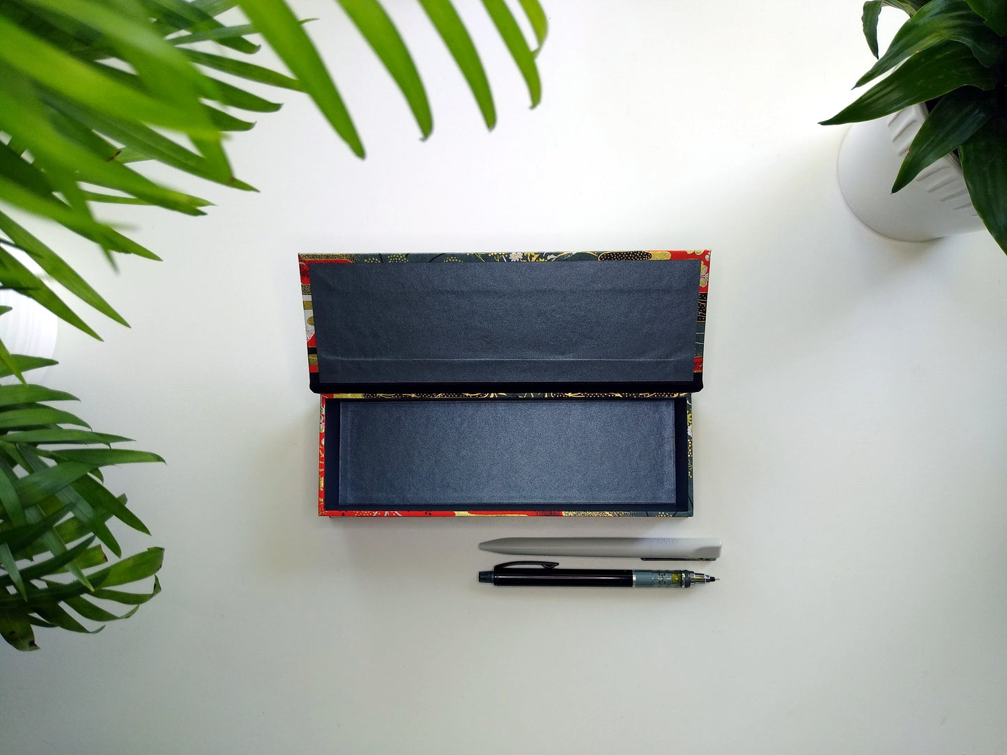 Golden Twilight Moon Pencil Box