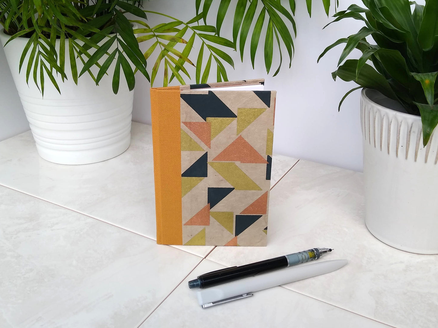 Metallic Triangles Single Section Notebook