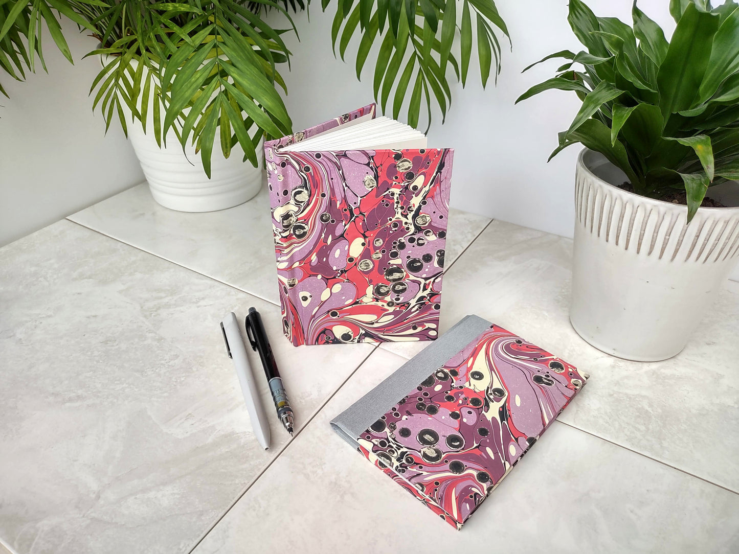 Pink Marble Journal Set